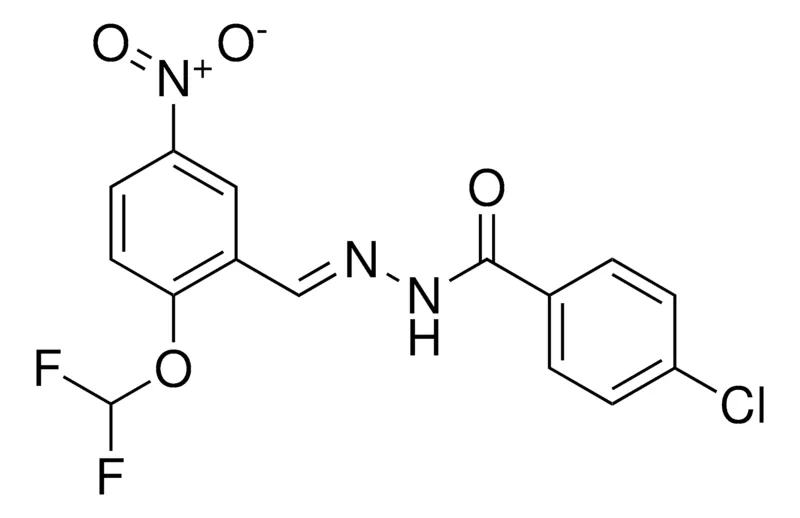Sigma-Aldrich 4-CHLORO-BENZOIC ACID (2-DIFLUOROMETHOXY-5-NITRO-BENZYLIDENE)-HYDRAZIDE,AldrichCPR