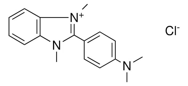 Sigma-Aldrich 2-(4-DIMETHYLAMINO-PHENYL)-1,3-DIMETHYL-3H-BENZOIMIDAZOL-1-IUM, CHLORIDE,AldrichCPR