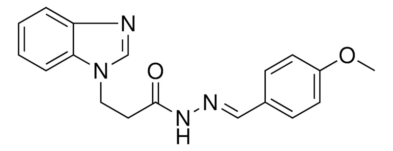 Sigma-Aldrich 3-BENZOIMIDAZOL-1-YL-PROPIONIC ACID (4-METHOXY-BENZYLIDENE)-HYDRAZIDE,AldrichCPR