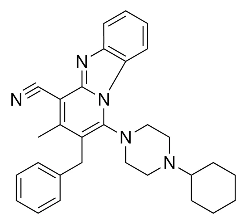 Sigma-Aldrich 2-BENZYL-1-(4-CYCLOHEXYL-1-PIPERAZINYL)-3-METHYLPYRIDO[1,2-A]BENZIMIDAZOLE-4-CARBONITRILE，AldrichCPR
