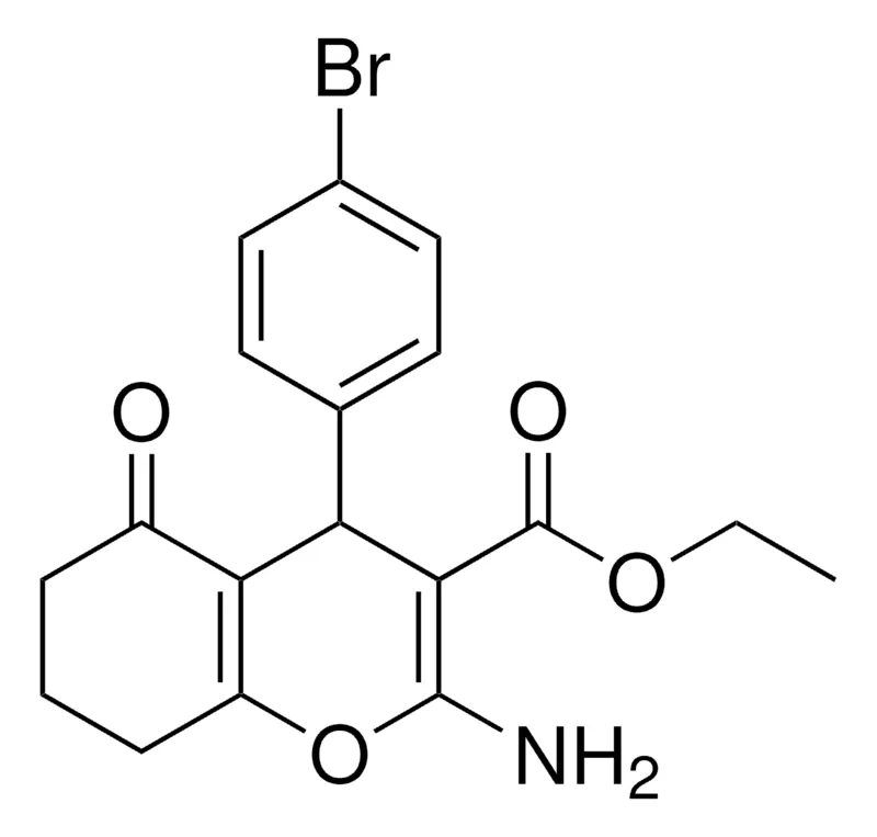 Sigma-Aldrich 2-AMINO-4-(4-BR-PH)-5-OXO-5,6,7,8-4H-4H-CHROMENE-3-CARBOXYLIC ACID ETHYL ESTER,AldrichCPR