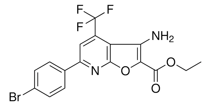 Sigma-Aldrich ET 3-AMINO-6-(4-BR-PHENYL)-4-(TRIFLUOROMETHYL)FURO(2,3-B)PYRIDINE-2-CARBOXYLATE,AldrichCPR