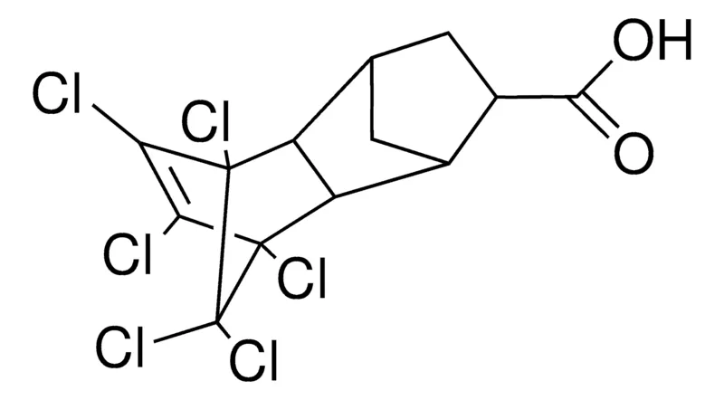 Sigma-Aldrich 5,6,7,8,9,9-HEXACHLORO-OCTAHYDRO-1,4:5,8-DIMETHANONAPHTHALENE-2-CARBOXYLIC ACID,AldrichCPR