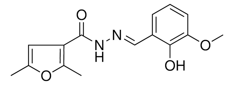Sigma-Aldrich 2,5-DIMETHYL-FURAN-3-CARBOXYLIC ACID (2-HYDROXY-3-METHOXY-BENZYLIDENE)-HYDRAZIDE,AldrichCPR