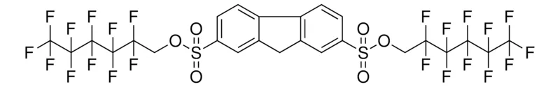 Sigma-Aldrich 9H-FLUORENE-2,7-DISULFONIC ACID BIS-(2,2,3,3,4,4,5,5,6,6,6-UNDECA-F-HEXYL) ESTER,AldrichCPR