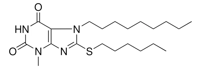 Sigma-Aldrich 8-HEXYLSULFANYL-3-METHYL-7-NONYL-3,7-DIHYDRO-PURINE-2,6-DIONE,AldrichCPR