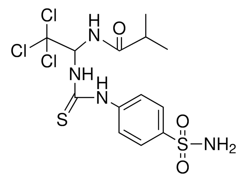 Sigma-Aldrich N-(2,2,2-TRICHLORO-1-(3-(4-SULFAMOYL-PHENYL)-THIOUREIDO)-ETHYL)-ISOBUTYRAMIDE,AldrichCPR