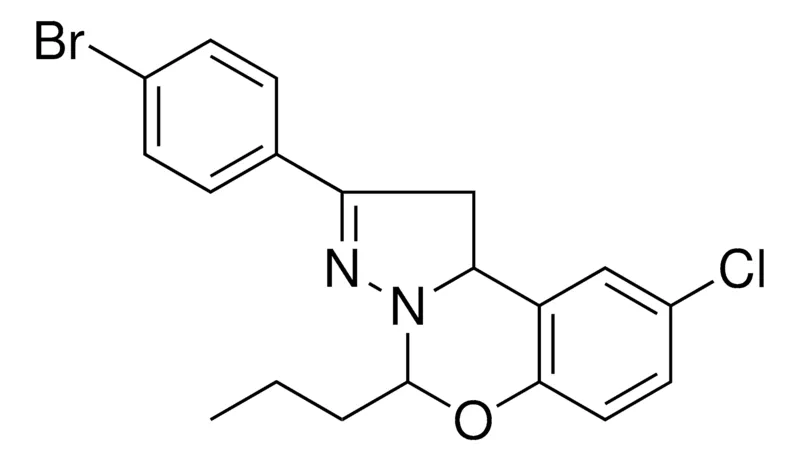 Sigma-Aldrich 2-(4-BR-PH)-8-CL-4-PROPYL-1,9B-DIHYDRO-5-OXA-3,3A-DIAZA-CYCLOPENTA(A)NAPHTHALENE,AldrichCPR