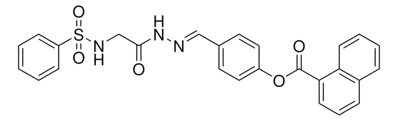Sigma-Aldrich 4-((2-(2-((PHENYLSULFONYL)AMINO)ACETYL)HYDRAZONO)METHYL)PHENYL 1-NAPHTHOATE,AldrichCPR