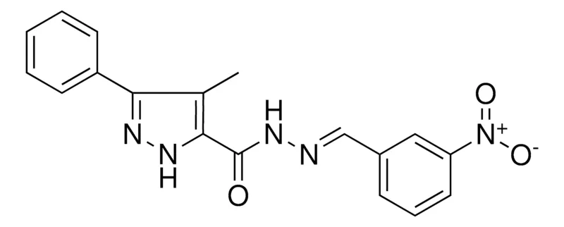 Sigma-Aldrich 4-METHYL-5-PHENYL-2H-PYRAZOLE-3-CARBOXYLIC ACID (3-NITRO-BENZYLIDENE)-HYDRAZIDE,AldrichCPR