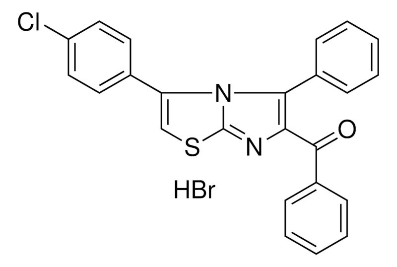 Sigma-Aldrich (3-(4-CL-PH)-5-PHENYL-IMIDAZO(2,1-B)THIAZOL-6-YL)-PHENYL-METHANONE, HYDROBROMIDE,AldrichCPR
