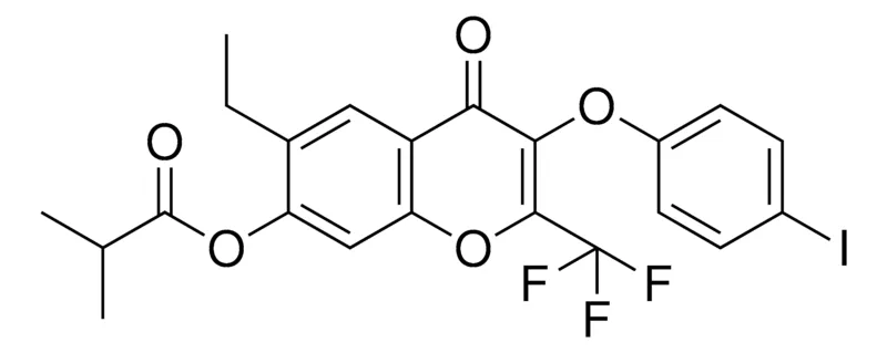 Sigma-Aldrich 6-ET-3-(4-IODOPHENOXY)-4-OXO-2-(TRIFLUORO-ME)-4H-CHROMEN-7-YL 2-METHYLPROPANOATE,AldrichCPR