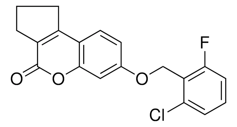 Sigma-Aldrich 7-(2-CHLORO-6-FLUORO-BENZYLOXY)-2,3-DIHYDRO-1H-CYCLOPENTA(C)CHROMEN-4-ONE,AldrichCPR