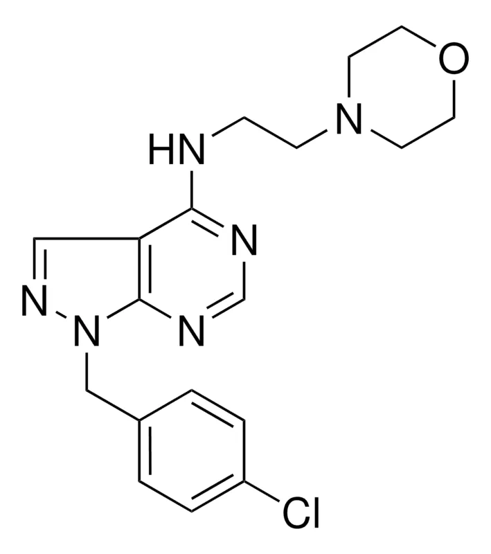 Sigma-Aldrich 1-(4-CHLOROBENZYL)-N-(2-(4-MORPHOLINYL)ET)-1H-PYRAZOLO(3,4-D)PYRIMIDIN-4-AMINE,AldrichCPR