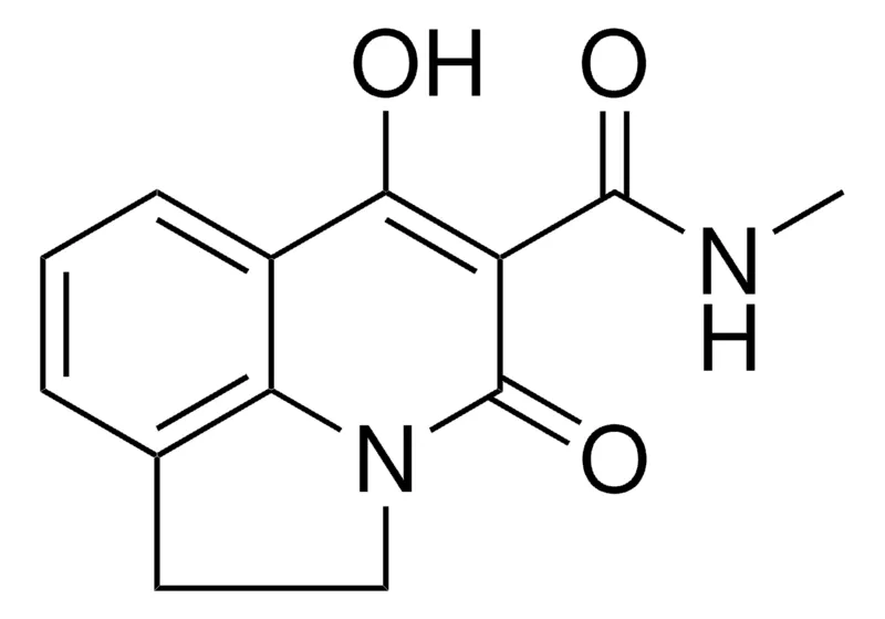 Sigma-Aldrich 6-HYDROXY-N-METHYL-4-OXO-1,2-DIHYDRO-4H-PYRROLO(3,2,1-IJ)QUINOLINE-5-CARBOXAMIDE,AldrichCPR