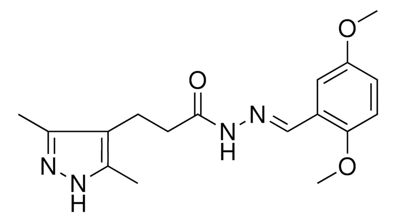 Sigma-Aldrich 3-(3,5-DI-ME-1H-PYRAZOL-4-YL)PROPIONIC ACID (2,5-DIMETHOXY-BENZYLIDENE)HYDRAZIDE,AldrichCPR
