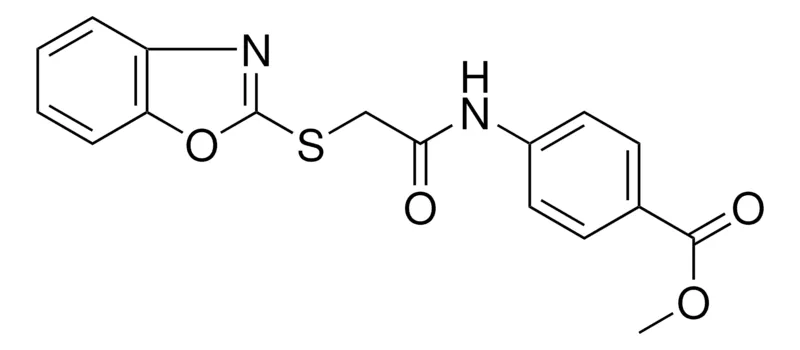 Sigma-Aldrich METHYL 4-(((1,3-BENZOXAZOL-2-YLTHIO)ACETYL)AMINO)BENZOATE,AldrichCPR