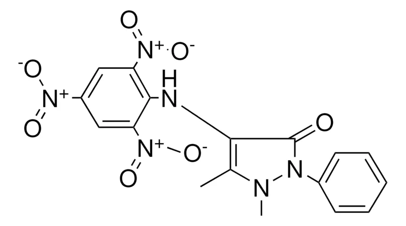 Sigma-Aldrich 2,3-DIMETHYL-1-PHENYL-4-(2,4,6-TRINITROPHENYLAMINO)-3-PYRAZOLIN-5-ONE,AldrichCPR