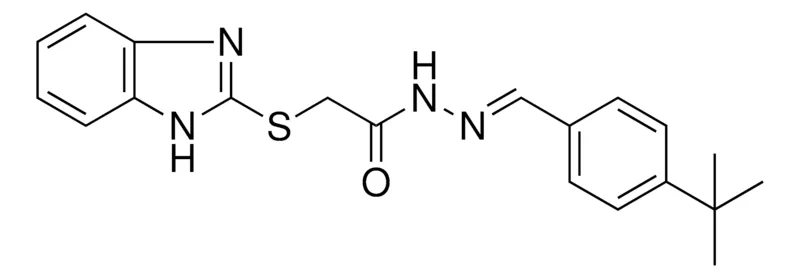 Sigma-Aldrich 2-(1H-BENZOIMIDAZOL-2-YLSULFANYL)ACETIC ACID (4-TERT-BUTYL-BENZYLIDENE)HYDRAZIDE,AldrichCPR