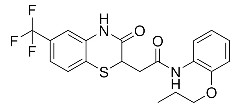 Sigma-Aldrich 2(3-OXO-6-TRI-F-ME-3,4-DIHYDRO-2H-BENZO(1,4)THIAZIN-2-YL)-N(PROPOXY-PH)ACETAMIDE,AldrichCPR