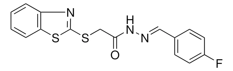 Sigma-Aldrich 2-(1,3-BENZOTHIAZOL-2-YLSULFANYL)-N'-(4-FLUOROBENZYLIDENE)ACETOHYDRAZIDE,AldrichCPR