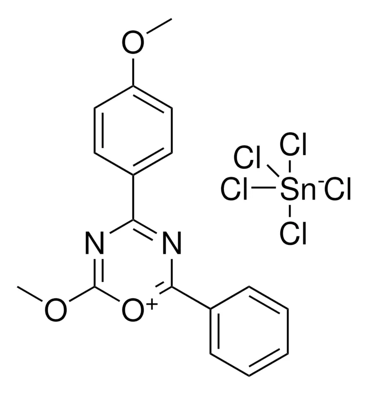 Sigma-Aldrich 2-METHOXY-4-(4-METHOXYPHENYL)-6-PHENYL-1,3,5-OXADIAZIN-1-IUM PENTACHLOROSTANNATE(1-),AldrichCPR