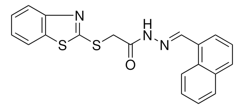 Sigma-Aldrich 2-(BENZOTHIAZOL-2-YLSULFANYL)-ACETIC ACID NAPHTHALEN-1-YLMETHYLENE-HYDRAZIDE,AldrichCPR