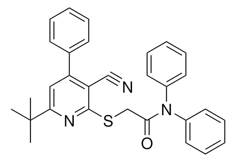 Sigma-Aldrich 2-(6-TERT-BUTYL-3-CYANO-4-PHENYL-PYRIDIN-2-YLSULFANYL)-N,N-DIPHENYL-ACETAMIDE,AldrichCPR