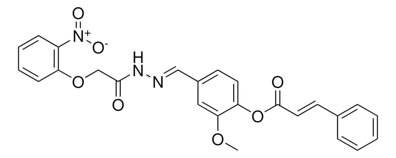 Sigma-Aldrich 2-METHOXY-4-(2-((2-NITROPHENOXY)ACETYL)CARBOHYDRAZONOYL)PHENYL 3-PHENYLACRYLATE,AldrichCPR
