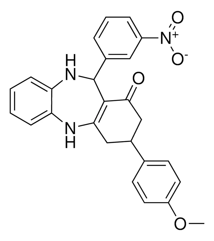 Sigma-Aldrich 3-(4-MEO-PH)-11-(3-NITRO-PH)-2,3,4,5,10,11-6H-DIBENZO(B,E)(1,4)DIAZEPIN-1-ONE，AldrichCPR