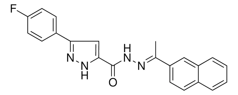 Sigma-Aldrich 5-(4-F-PH)-2H-PYRAZOLE-3-CARBOXYLIC ACID (1-NAPHTHALEN-2-YL-ETHYLIDENE)HYDRAZIDE,AldrichCPR