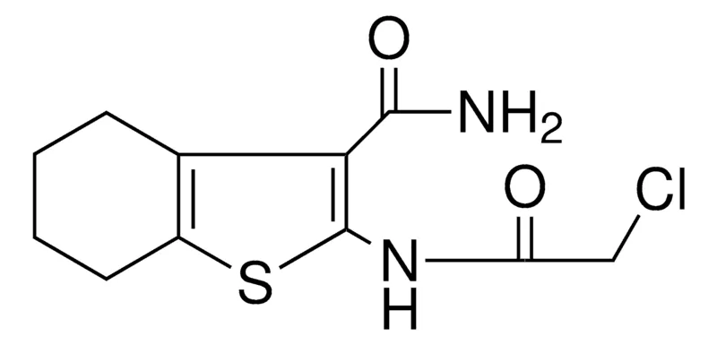 Sigma-Aldrich 2-(2-CL-ACETYLAMINO)-4,5,6,7-4H-BENZO(B)THIOPHENE-3-CARBOXYLIC ACID AMIDE，AldrichCPR