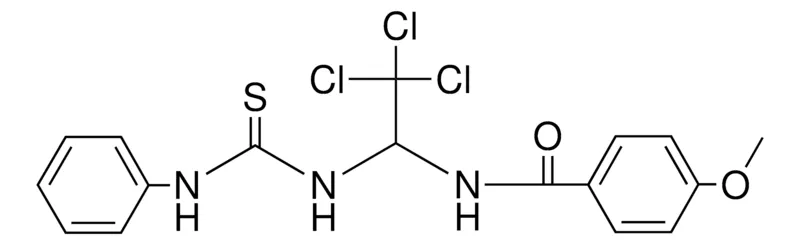 Sigma-Aldrich 4-METHOXY-N-(2,2,2-TRICHLORO-1-(3-PHENYL-THIOUREIDO)-ETHYL)-BENZAMIDE,AldrichCPR