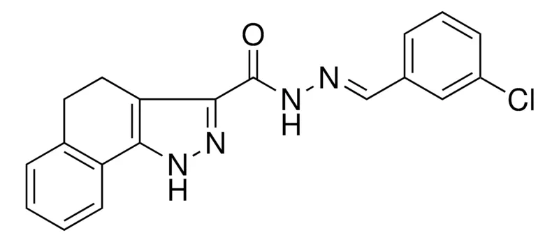 Sigma-Aldrich 4,5-DIHYDRO-1H-BENZO(G)INDAZOLE-3-CARBOXYLIC ACID (3-CL-BENZYLIDENE)-HYDRAZIDE,AldrichCPR
