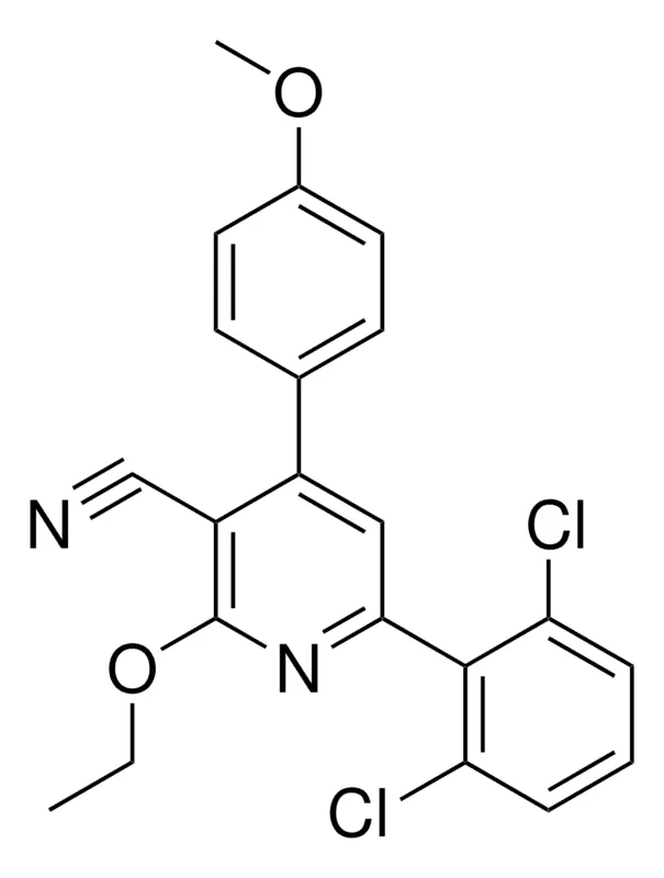 Sigma-Aldrich 6-(2,6-DICHLOROPHENYL)-2-ETHOXY-4-(4-METHOXYPHENYL)NICOTINONITRILE,AldrichCPR