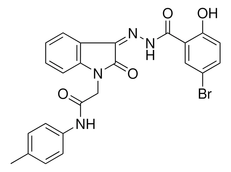 Sigma-Aldrich 2-(3-((5-BR-2-HO-BENZOYL)-HYDRAZONO)-2-OXO-2H-INDOL-1-YL)-N-P-TOLYL-ACETAMIDE,AldrichCPR