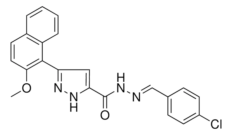 Sigma-Aldrich 5(2-MEO-NAPHTHALEN-1-YL)2H-PYRAZOLE-3CARBOXYLIC ACID (4-CL-BENZYLIDENE)HYDRAZIDE,AldrichCPR