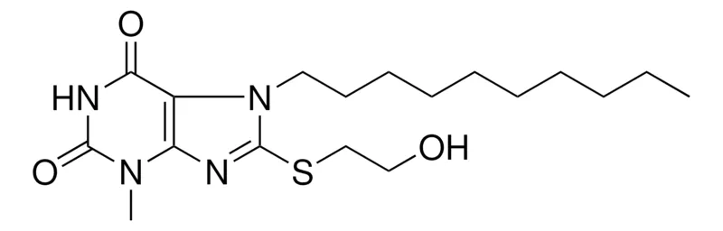 Sigma-Aldrich 7-DECYL-8-(2-HYDROXY-ETHYLSULFANYL)-3-METHYL-3,7-DIHYDRO-PURINE-2,6-DIONE,AldrichCPR