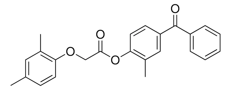 Sigma-Aldrich 4-BENZOYL-2-METHYLPHENYL (2,4-DIMETHYLPHENOXY)ACETATE,AldrichCPR