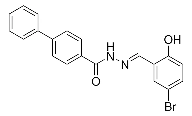 Sigma-Aldrich BIPHENYL-4-CARBOXYLIC ACID (5-BROMO-2-HYDROXY-BENZYLIDENE)-HYDRAZIDE,AldrichCPR