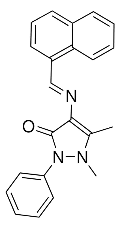 Sigma-Aldrich 2,3-DIMETHYL-4-(1-NAPHTHYLMETHYLENEAMINO)-1-PHENYL-3-PYRAZOLIN-5-ONE,AldrichCPR