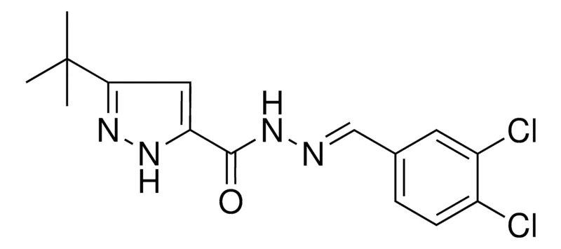 Sigma-Aldrich 5-TERT-BUTYL-2H-PYRAZOLE-3-CARBOXYLIC ACID (3,4-DICHLORO-BENZYLIDENE)-HYDRAZIDE,AldrichCPR