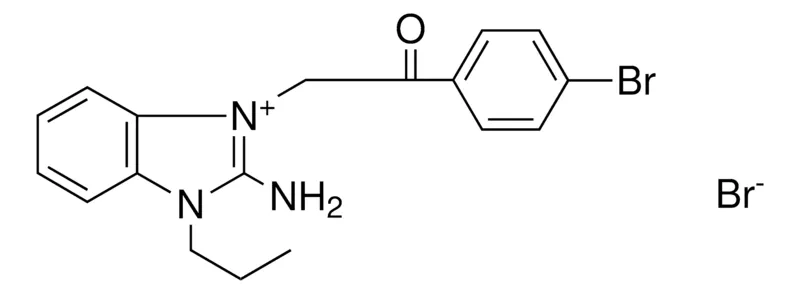 Sigma-Aldrich 2-AMINO-1-(2-(4-BR-PHENYL)-2-OXO-ETHYL)-3-PROPYL-3H-BENZOIMIDAZOL-1-IUM, BROMIDE,AldrichCPR
