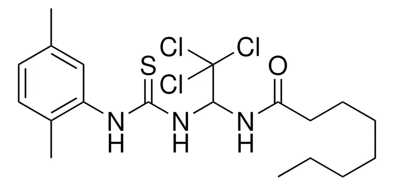 Sigma-Aldrich OCTANOIC ACID (2,2,2-TRICHLORO-1-(3-(2,5-DIMETHYL-PH)-THIOUREIDO)-ETHYL)-AMIDE，AldrichCPR