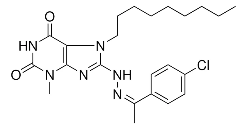 Sigma-Aldrich 8-(N'-(1-(4-CL-PH)-ETHYLIDENE)-HYDRAZINO)-3-ME-7-NONYL-3,7-2H-PURINE-2,6-DIONE,AldrichCPR
