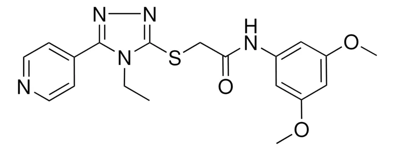 Sigma-Aldrich N-(3,5-DI-MEO-PH)-2-((4-ET-5-(4-PYRIDINYL)-4H-1,2,4-TRIAZOL-3-YL)THIO)ACETAMIDE,AldrichCPR