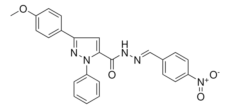 Sigma-Aldrich 5-(4-MEO-PH)-2-PH-2H-PYRAZOLE-3-CARBOXYLIC ACID (4-NITRO-BENZYLIDENE)-HYDRAZIDE,AldrichCPR