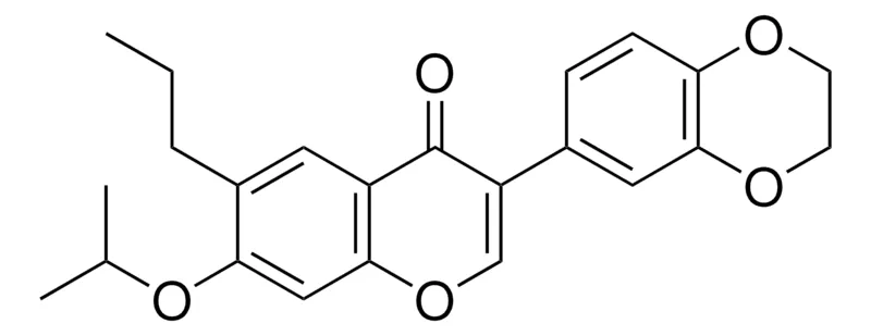Sigma-Aldrich 3-(2,3-DIHYDRO-BENZO(1,4)DIOXIN-6-YL)-7-ISOPROPOXY-6-PROPYL-CHROMEN-4-ONE,AldrichCPR