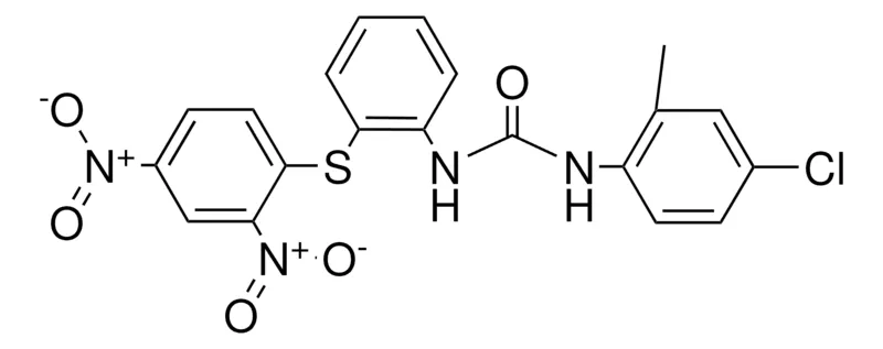 Sigma-Aldrich 1-(4-CHLORO-2-METHYLPHENYL)-3-(2-(2,4-DINITROPHENYLTHIO)PHENYL)UREA,AldrichCPR