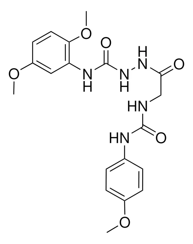 Sigma-Aldrich 2-(4-METHOXYPHENYLUREIDO)ACETIC N2-(N-(2,5-DIMETHOXYPHENYL)CARBAMOYL)HYDRAZIDE，AldrichCPR